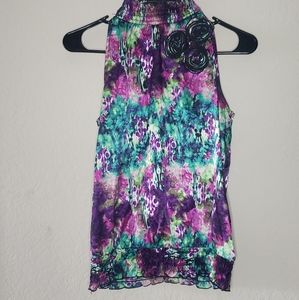 A. Byer Ladies Mosaic Sleevless Top